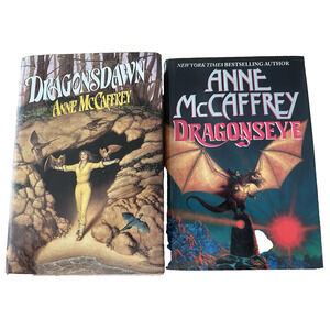 Anne McCaffrey, 2 BKS Dragonseye & Dragonsdawn HC/DJ/ First Ed/Sci-Fi VTG